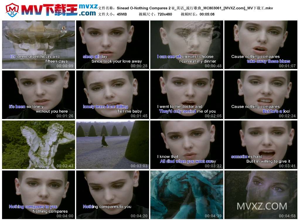 Sinead O-Nothing Compares 2 U_英语_流行歌曲_MC803061